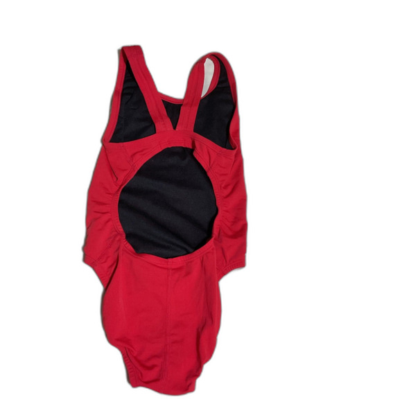 Adidas V-Back Red One-Piece Swimsuit Size 24/1X - Picture 7 of 14